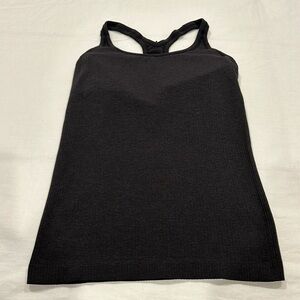 Lululemon black (charcoal)ebb to street tank top size 6